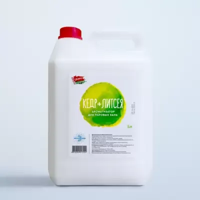 Аромат для паровых бань «‎Энергия Воды»‎ Кедр / Литсея 1л, 5л