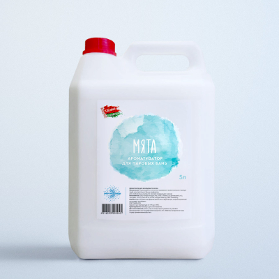 Аромат для паровых бань «‎Энергия Воды»‎ Мята 1л, 5л