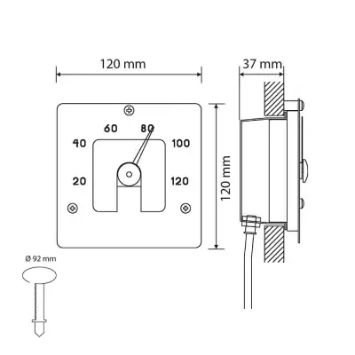 Термометр Cariitti SQ