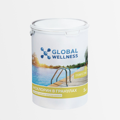 Хлор для бассейна в гранулах ЭКОХЛОРИН