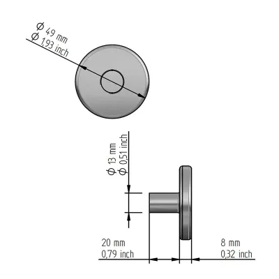 Антивандальный температурный датчик Hygromatik TF 105, 10m
