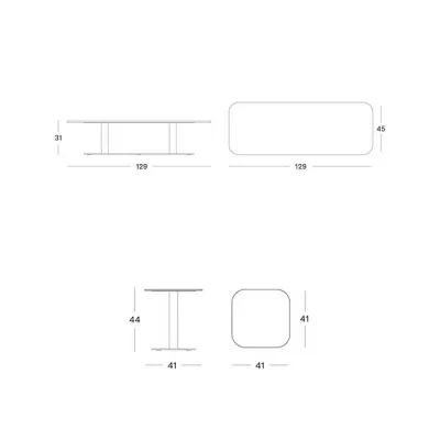 Кофейный и приставной столики Vincent Sheppard Kodo