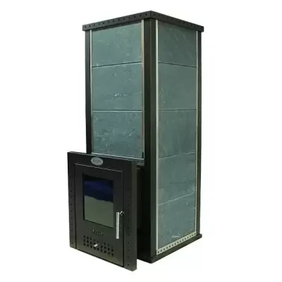 Печь для бани Klover RT 20-RV закрытая каменка, выносная топка