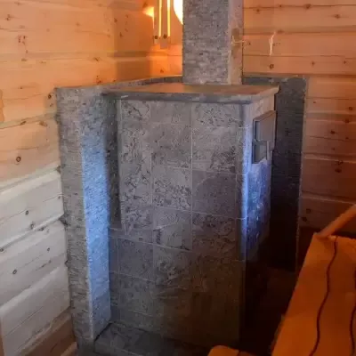 Печь для сауны Tulikivi Grinion Tunnel TBH в интерьере