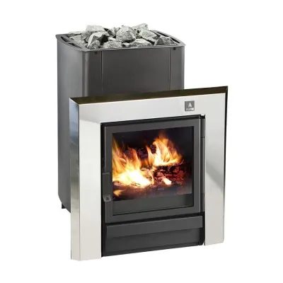 Печь Kastor KSIS с хромированной рамкой