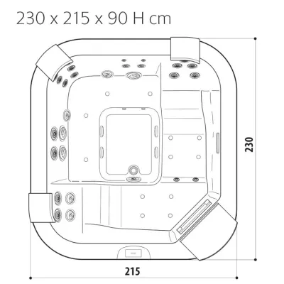 Спа бассейн Jacuzzi SANTORINI PRO