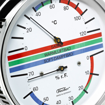 Климатометр для сауны Fischer в латунном корпусе