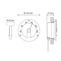 Термометр Cariitti круглый