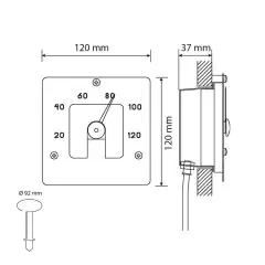 Термометр Cariitti SQ