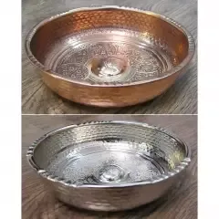 Чаша для омовения Мини медная и никелированная