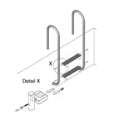Лестница для бассейна Ideal Tina на 2 ступени