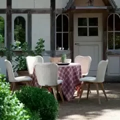 Обеденные стулья Vincent Sheppard Lena ножки из тика