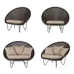 Кресло-кокон и широкое кресло для отдыха Gipsy