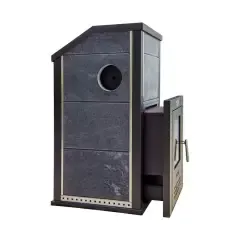 Печь для бани Klover RT 35-P закрытая каменка, выносная топка