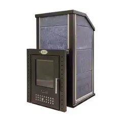 Печь для бани Klover RT 35-P закрытая каменка, выносная топка
