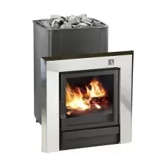 Печь Kastor KSIS с хромированной рамкой