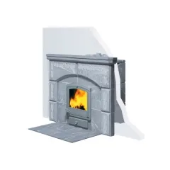 Печь для сауны Tulikivi TK550/2 Classic с выносной топкой с порталом