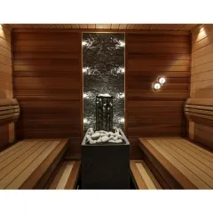 Печь для сауны Tulikivi Kinos 20 отделка TBH в интерьере