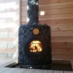 Печь IKI в черном корпусе
