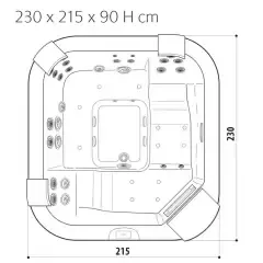 Спа бассейн Jacuzzi SANTORINI PRO