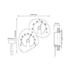 Термо-гигрометр Cariitti для сауны