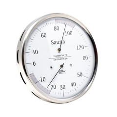 Термометр-гигрометр для сауны Fischer из нерж. стали