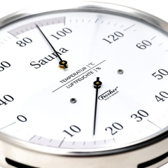 Термометр-гигрометр для сауны Fischer из нерж. стали