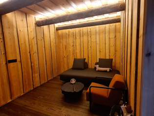 Сауна из кедра с печью IKI